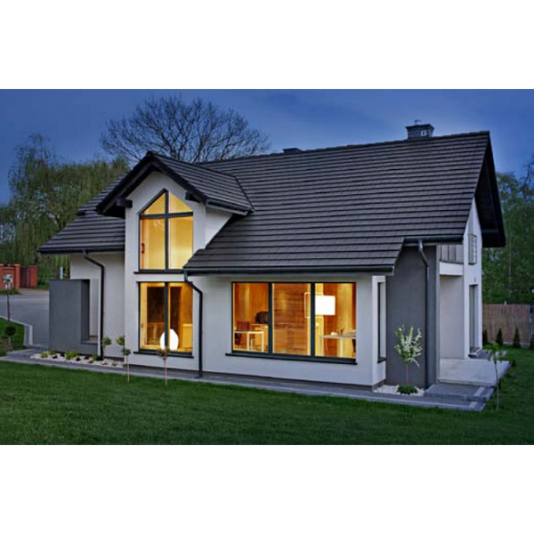 Цементно-піщана черепиця рядова, Ево, Чорний, Braas