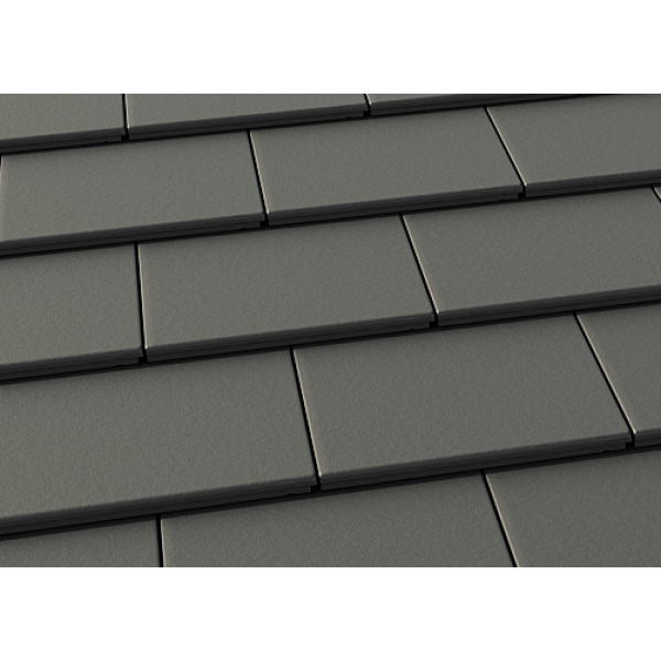 Цементно-піщана черепиця рядова, Ево, Графіт, Braas