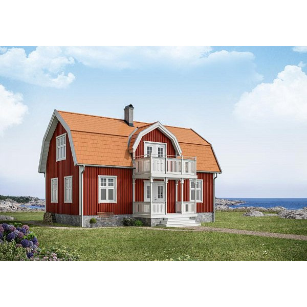 Цементно-піщана черепиця рядова, Ево, Красний, Braas