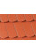 Цементно-піщана черепиця рядова, Reviva, червоний, Braas