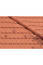 Цементно-піщана черепиця рядова, Reviva, червоний, Braas