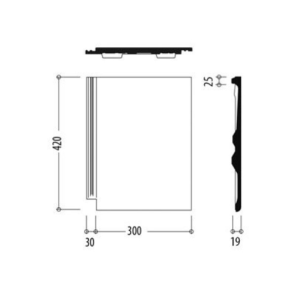 Цементно-піщана черепиця рядова, Тевіва, Графіт, Braas