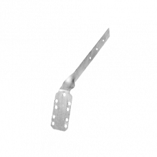 Кріпильна планка вигнута, металева, 125 мм, BRYZA