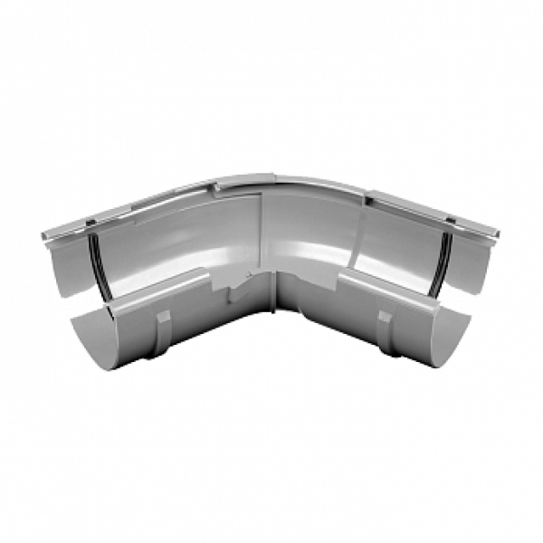 Кут зовнішній 90 гр, пвх, d-125 мм, білий, BRYZA