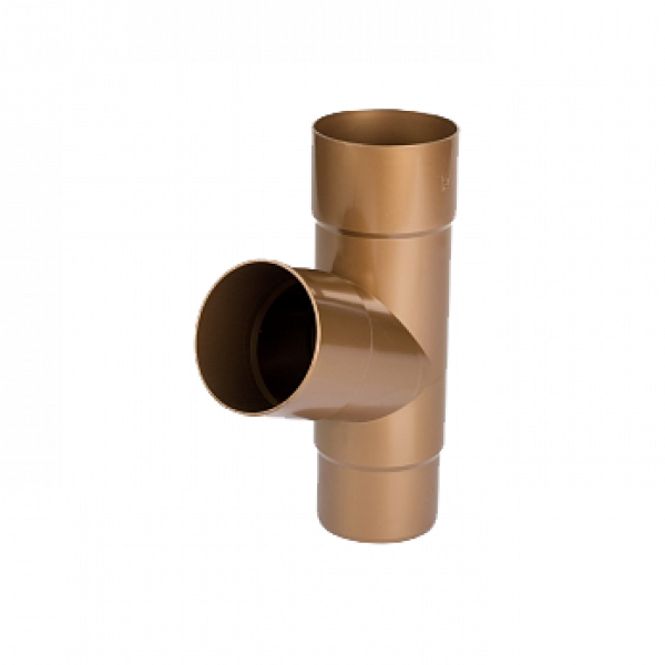 Трійник труби, пвх, d-90 мм, мідний, BRYZA