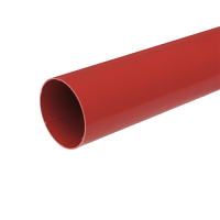 Труба водосточная, пвх, L-3 м, d-110 мм, красный, BRYZA