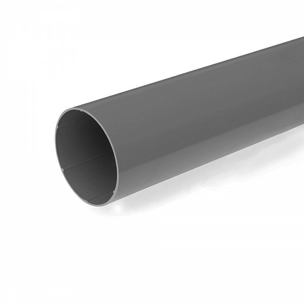 Труба водостічна, пвх, L-3 м, d-63 мм, графіт, BRYZA