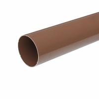 Труба водостічна, пвх, L-3 м, d-63 мм, коричневий, BRYZA