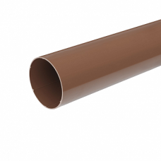 Труба водостічна, пвх, L-3 м, d-63 мм, коричневий, BRYZA