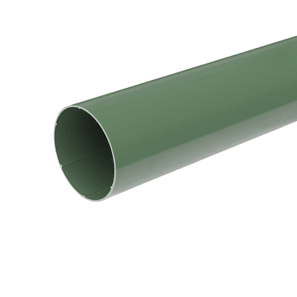 Труба водостічна, пвх, L-3 м, d-63 мм, зелений, BRYZA