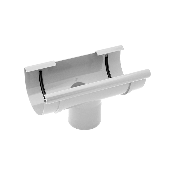 Лійка для слива, пвх, d-125 мм, білий, BRYZA