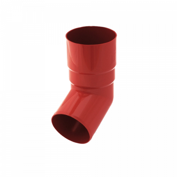 Коліно труби 67 гр, пвх, d-110 мм, червоний, BRYZA