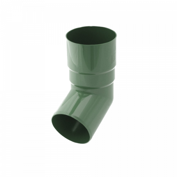 Коліно труби 67 гр, пвх, d-90 мм, зелений, BRYZA