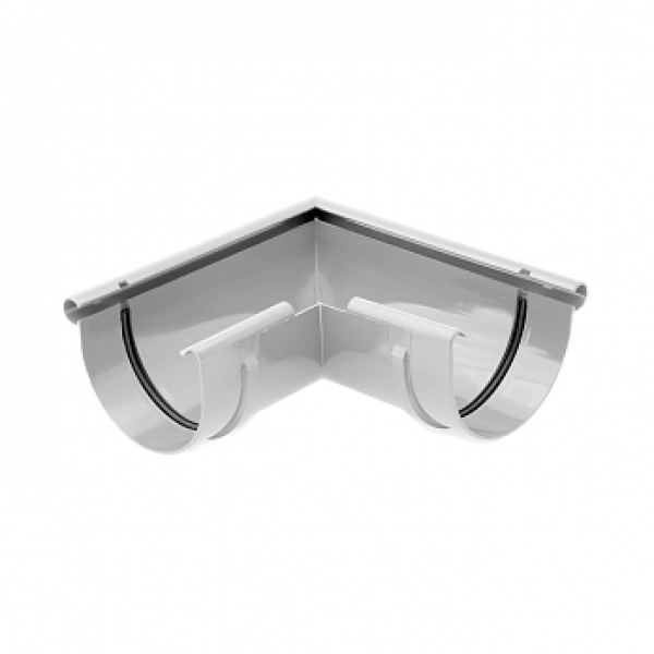 Кут зовнішній 90 гр, пвх, d-75 мм, білий, BRYZA