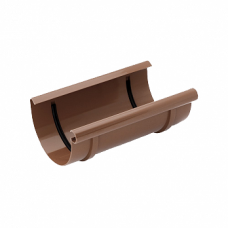 Муфта жолоба, пвх, d-75 мм, коричневий, BRYZA