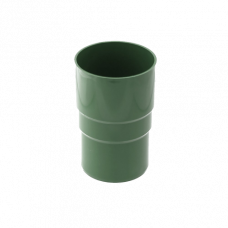 Сполучник водостічної труби, пвх, d-90 мм, зелений, BRYZA