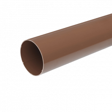 Труба водостічна, пвх, L-3 м, d-110 мм, коричневий, BRYZA