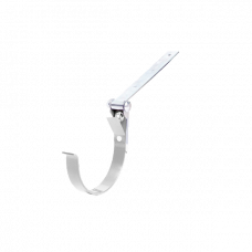 Гак жолоба регульований, d-150 мм, білий, BRYZA