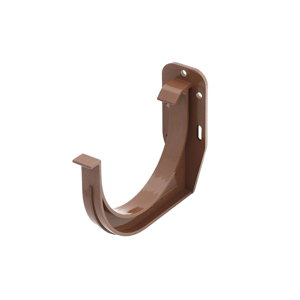 Гак жолоба, пвх, d-125 мм, коричневий, BRYZA