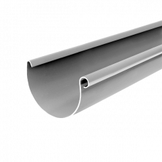 Жолоб ринва  водостічний, пвх, L-3 м, d-125 мм, білий, BRYZA