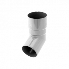 Коліно труби 67 гр, пвх, d-90 мм, білий, BRYZA