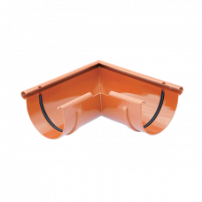 Кут зовнішній 90 гр, пвх, d-125 мм, цегляний, BRYZA