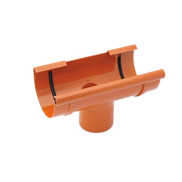 Лійка для слива, пвх, d-125 мм, цегляний, BRYZA