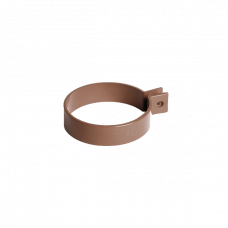 Хомут труби, пвх, d-90 мм, коричневий, BRYZA