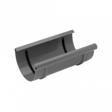 Муфта жолоба, пвх, d-125 мм, графіт, BRYZA