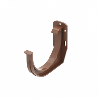 Гак  жолоба, пвх, d-75 мм, коричневий, BRYZA