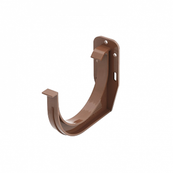 Гак  жолоба, пвх, d-75 мм, коричневий, BRYZA