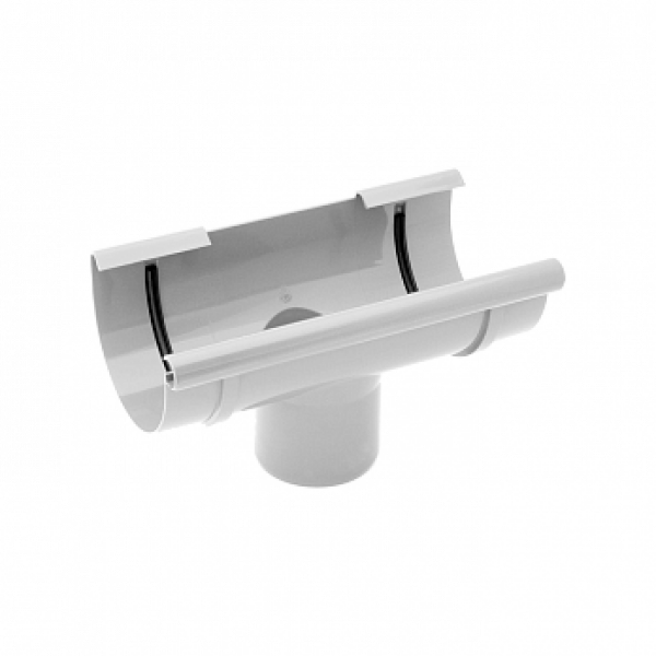 Лійка для слива, пвх, d-75 мм, білий, BRYZA