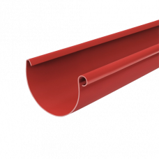 Жолоб ринва  водостічний, пвх, L-3 м, d-125 мм, червоний, BRYZA