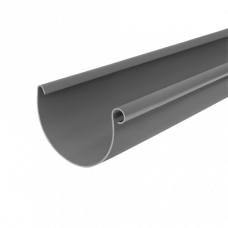 Жолоб ринва водостічний, пвх, L-3 м, d-125 мм, графіт, BRYZA