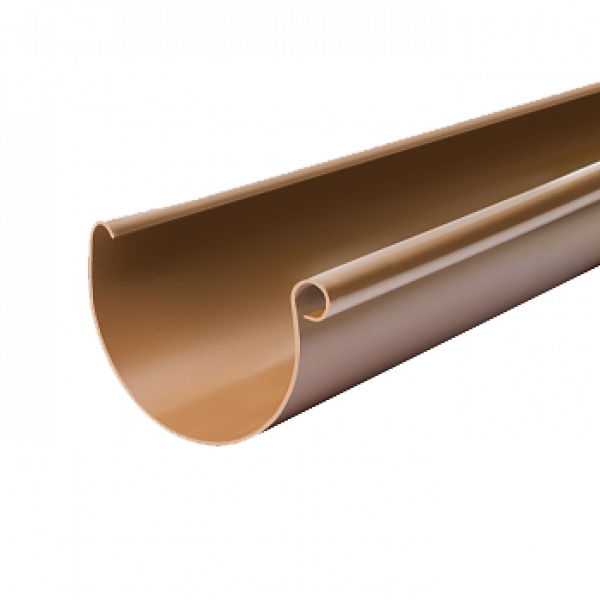 Жолоб ринва  водостічний пвх, L-3 м, d-125 мм, мідний, BRYZA