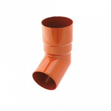 Коліно труби 67 гр, пвх, d-63 мм, цегляний, BRYZA