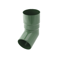 Коліно труби 67 гр, пвх, d-63 мм, зелений, BRYZA