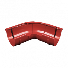 Кут зовнішній регульований 120-145 гр., пвх, d-125 мм, червоний, BRYZA