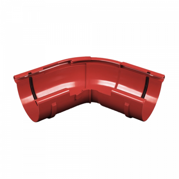 Кут зовнішній регульований 120-145 гр., пвх, d-125 мм, червоний, BRYZA