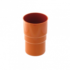 Сполучник водостічної труби, пвх, d-90 мм, цегляний, BRYZA