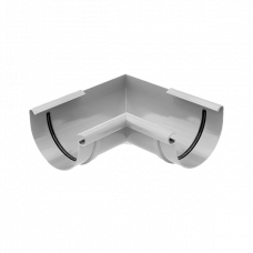 Кут внутрішній 90 гр пвх, d-125 мм, білий, BRYZA