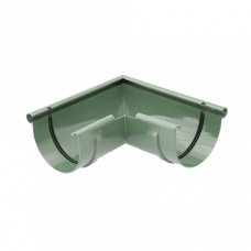 Кут зовнішній 90 гр, пвх, d-75 мм, зелений, BRYZA