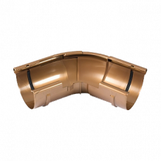 Кут зовнішній регульований 120-145 гр, пвх, d-125 мм, мідний, BRYZA