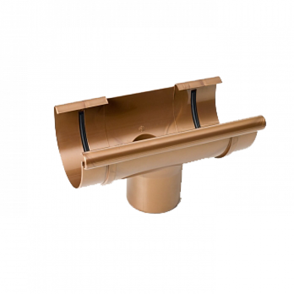 Лійка для слива, пвх, d-125 мм, мідний, BRYZA