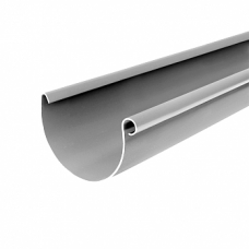 Жолоб ринва  водостічний, пвх, L-3 м, d-75 мм, білий, BRYZA
