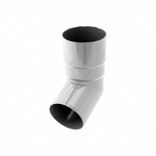 Коліно труби 67 гр, пвх, d-63 мм, білий, BRYZA