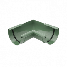 Кут внутрішній 90 гр, пвх, d-125 мм, зелений, BRYZA