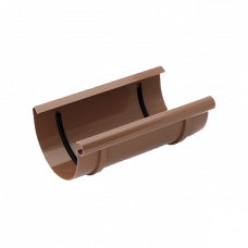 Муфта жолоба, пвх, d-150 мм, коричневий, BRYZA