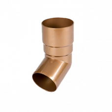 Коліно труби 67 гр, пвх, d-90 мм, мідний, BRYZA