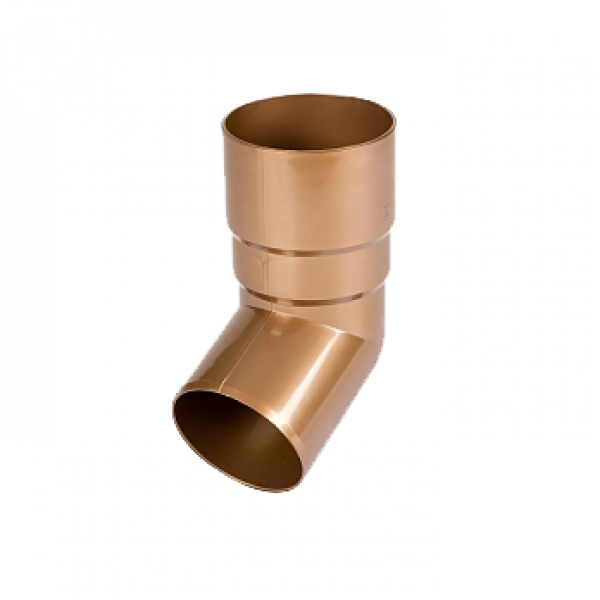 Коліно труби 67 гр, пвх, d-90 мм, мідний, BRYZA